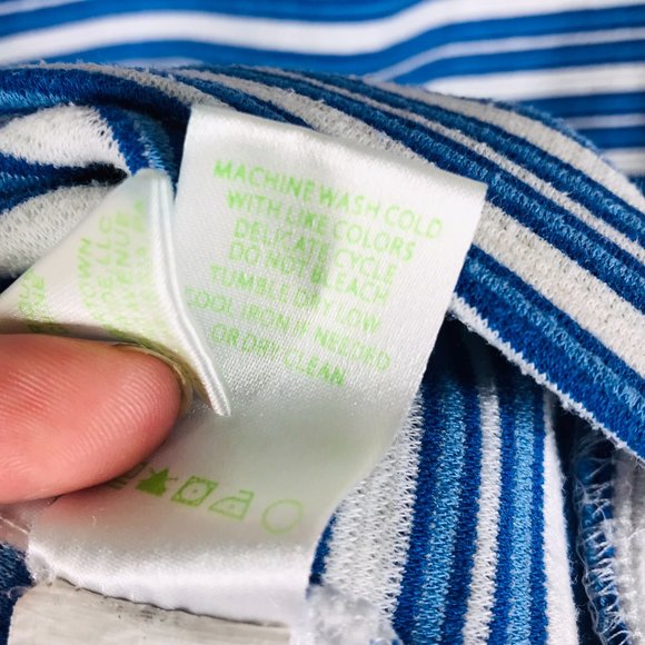 Lilly Pulitzer Blue & White Striped Halter Mini Dress - Picture 6 of 10